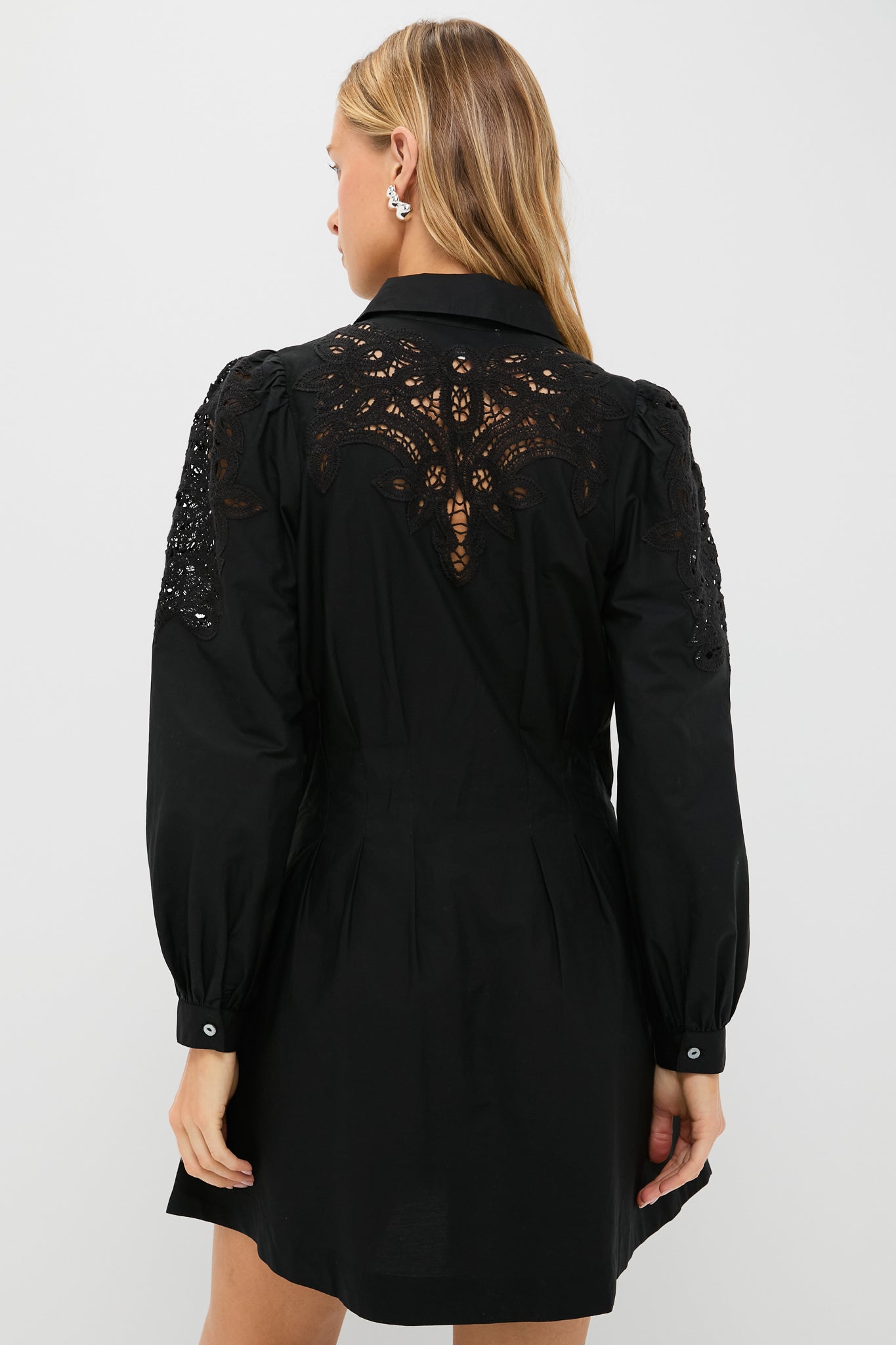 zimmermann moncur asymmetric mini dress black Black Marta Long Sleeve Mini Dress