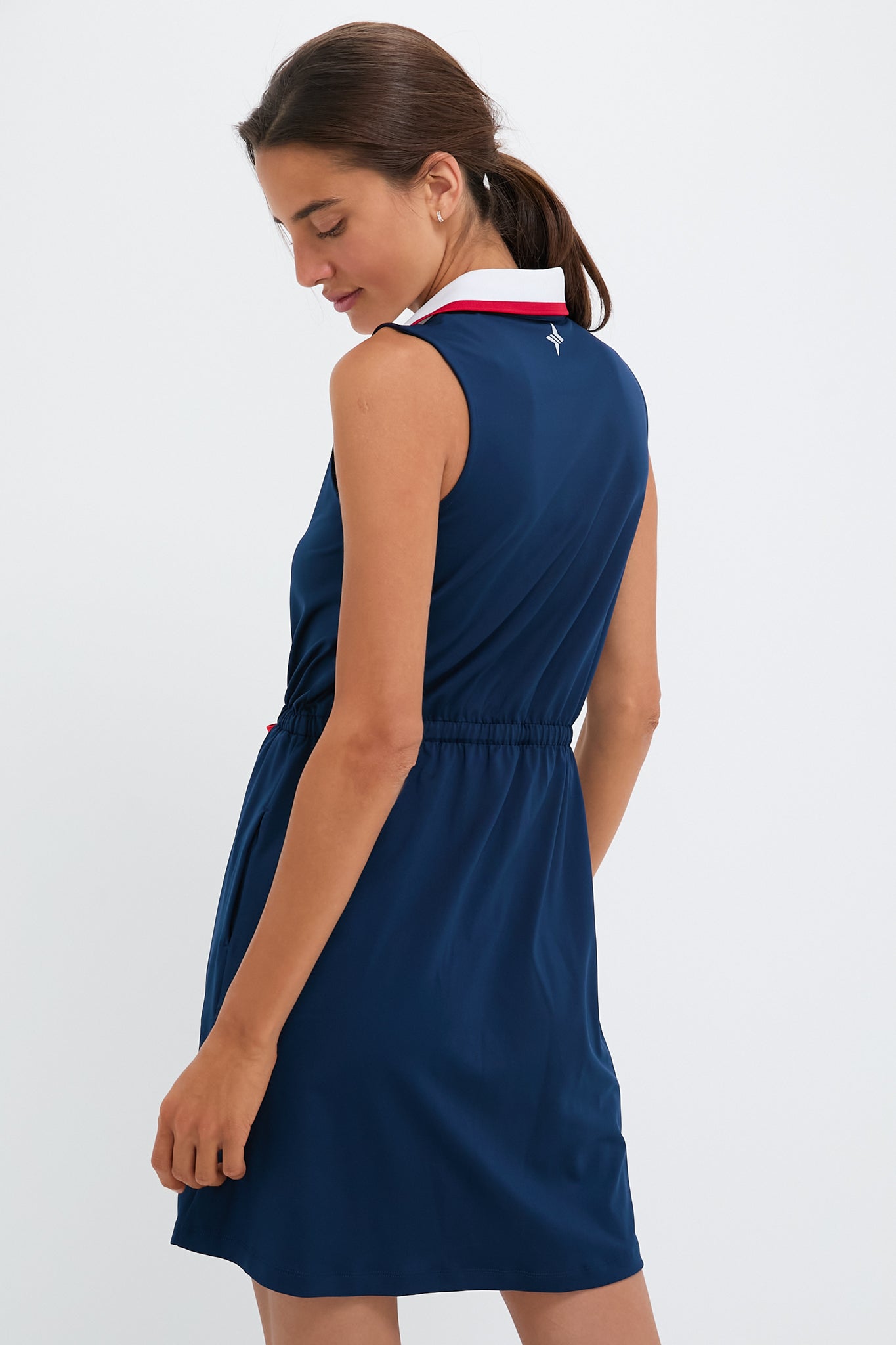Navy Sleeveless Performance Jersey Alcott Golf Dress
