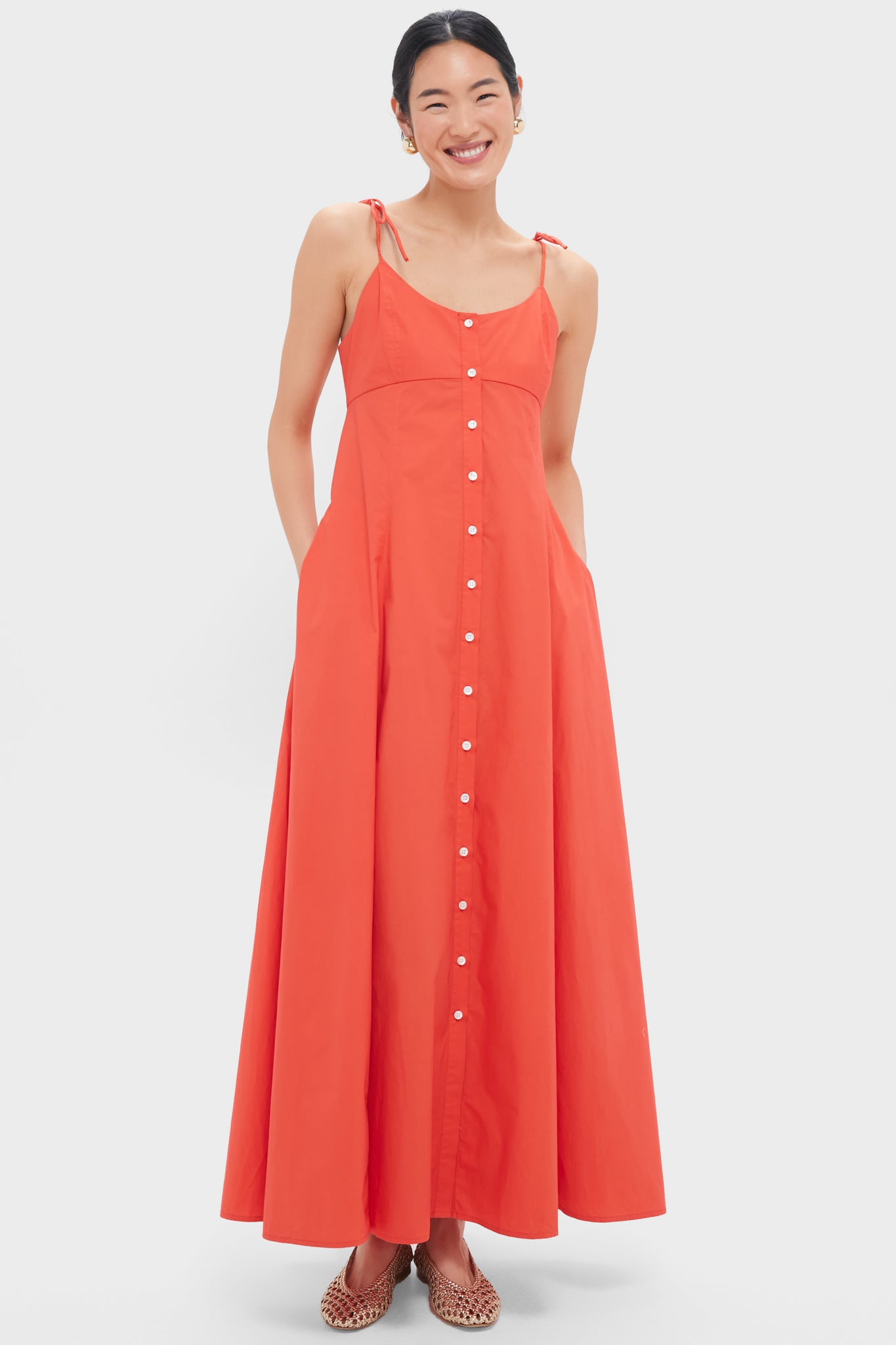 Persimmon High Garden Maxi Dress