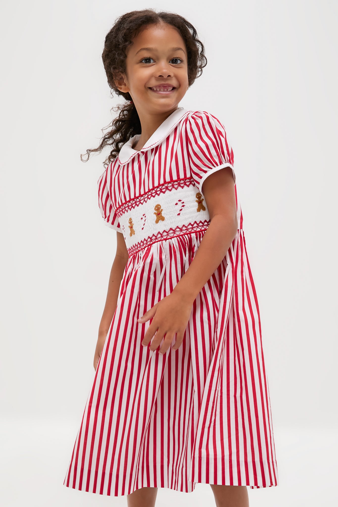candy cane dress for ladies Stripe Smocked VENDOR COLOR-CAMEL Strapless Hot Pink Satin Size range XS 0-3 months:1 year