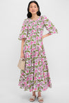 Flower Power Print Alice Dress