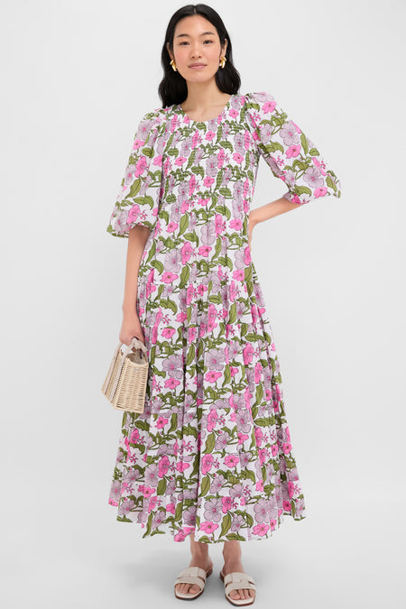 Flower Power Print Alice Dress