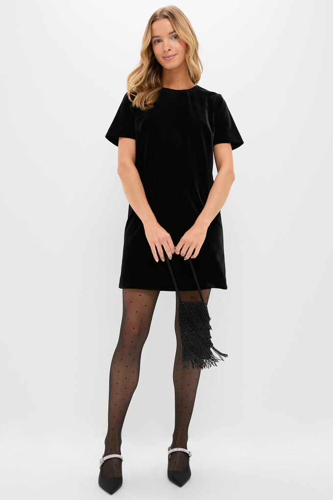 Black Velvet Mae Dress | Pomander Place Black Velvet Mae Dress | Pomander Place