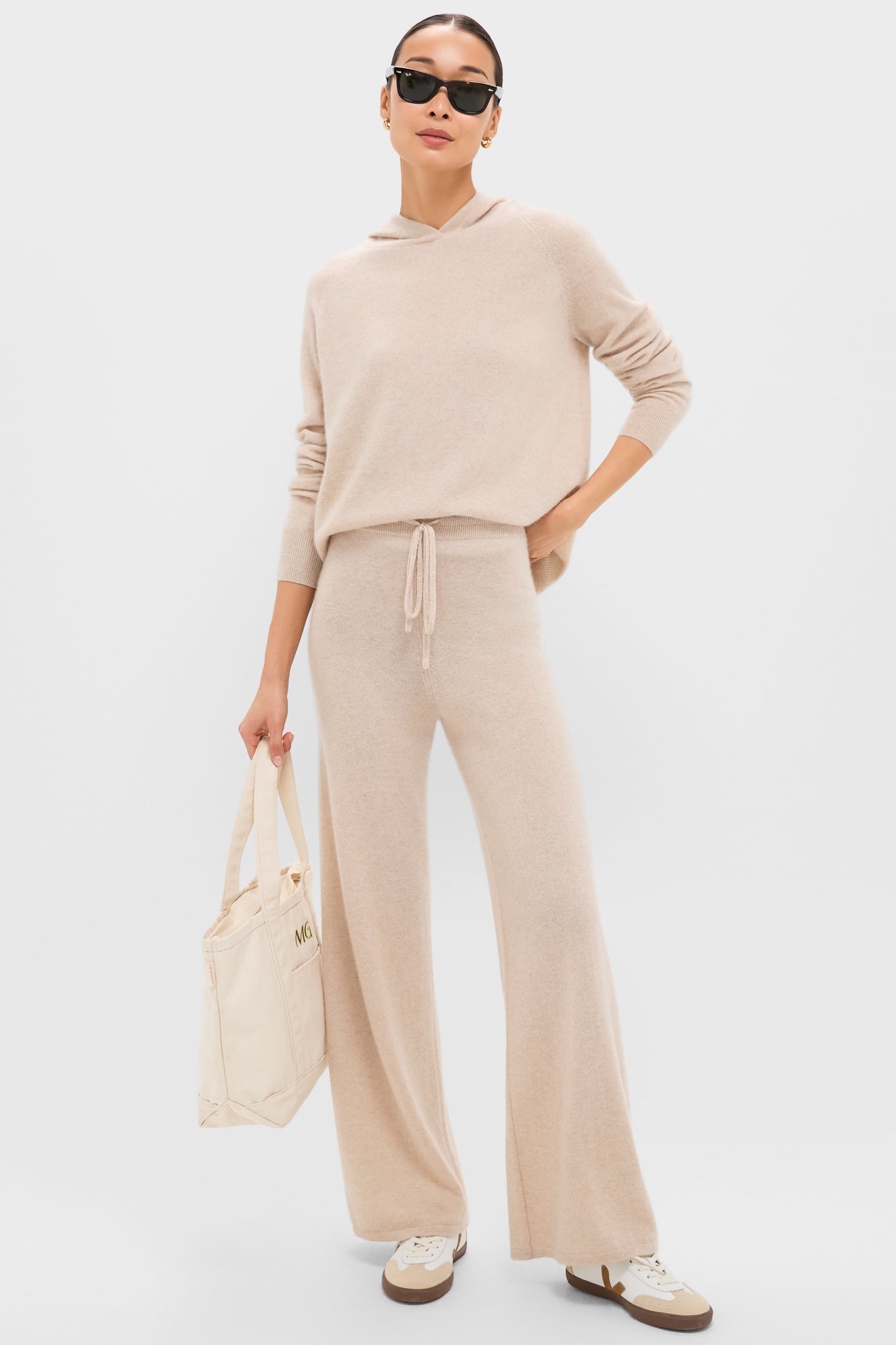 Sandstone Cashmere Jane Hoodie