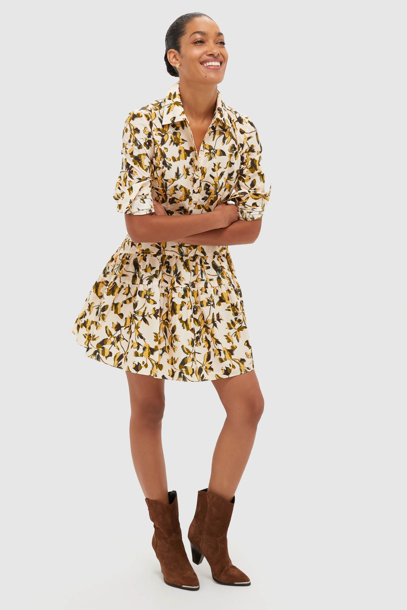 Lucent Nanette Long Sleeve Mini Dress