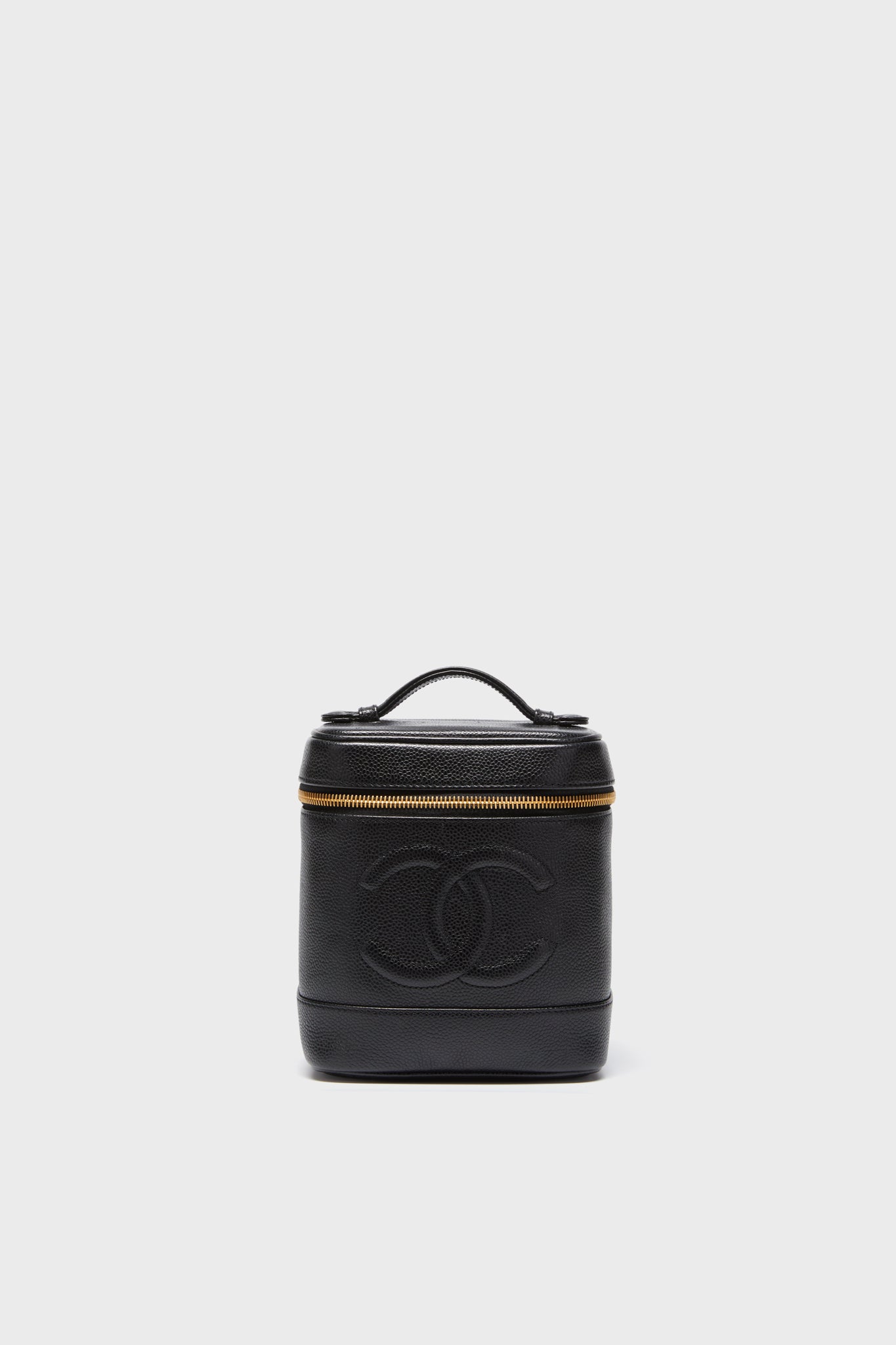 CHANEL Black Caviar Tall Vanity Bag