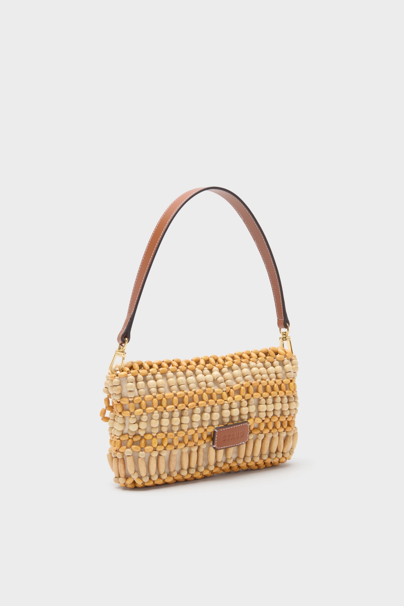 Natural Wood Beads Timmy Shoulder Bag