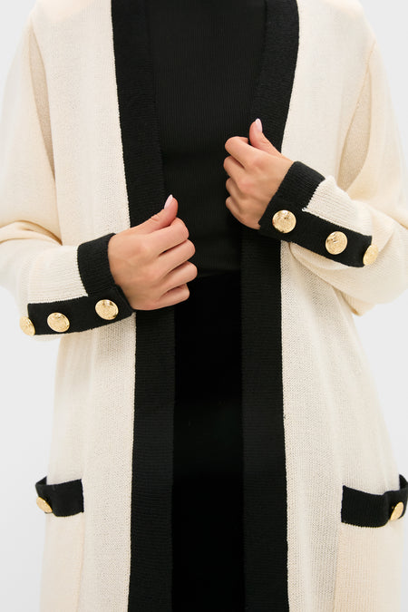 Cream and Black Georgie Sweater