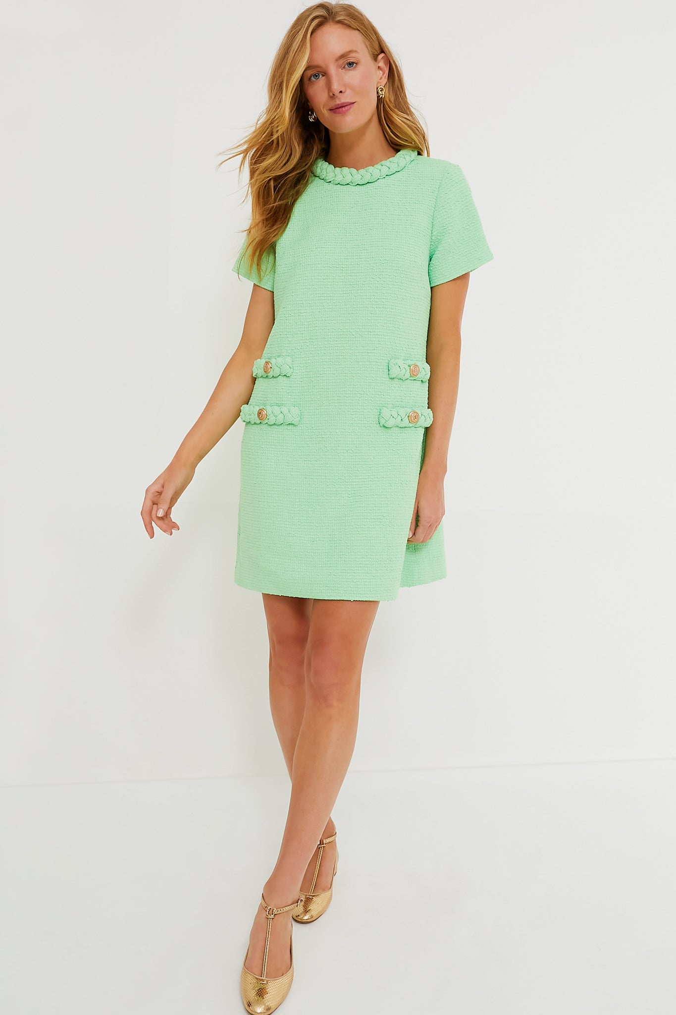 Palm Beach Green Tweed Jackie Dress | Tuckernuck