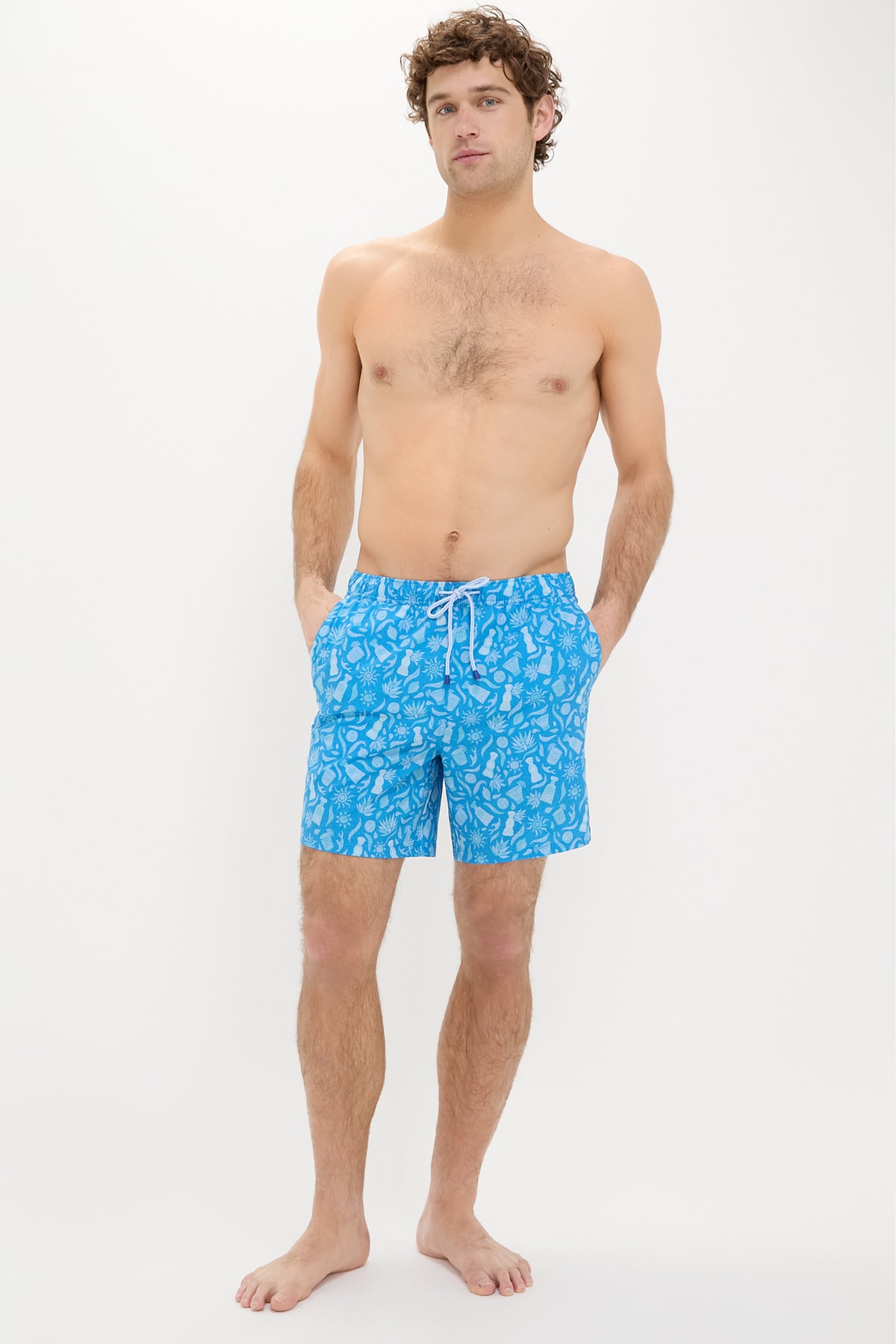 Blue Macaw Saltwater Spirits Swim Trunks