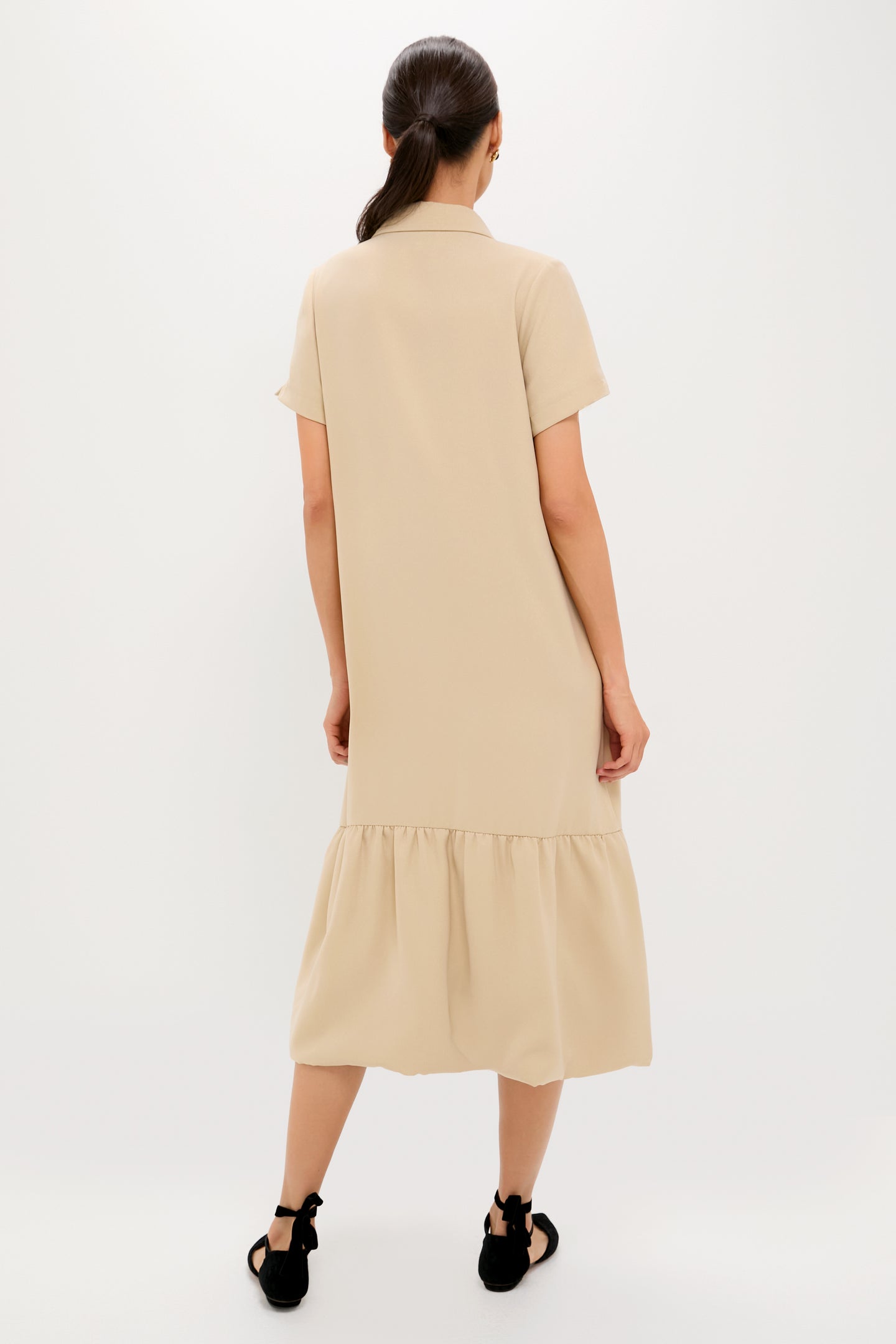 Gold Martine Bubble Maxi Dress