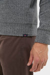 Alpine Gray Herringbone Legend Sweater Quarter Zip