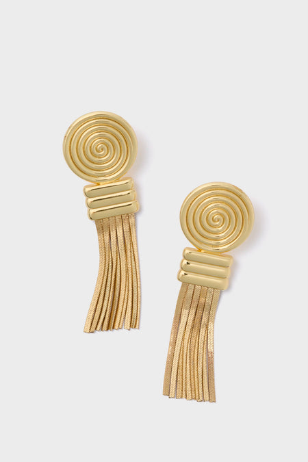 Gold Fringe Louisa Earrings