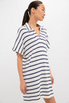 French Stripe Maren Mini Polo Dress