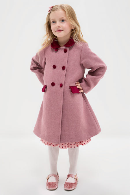 Dusty Pink Arrieta Girl Coat