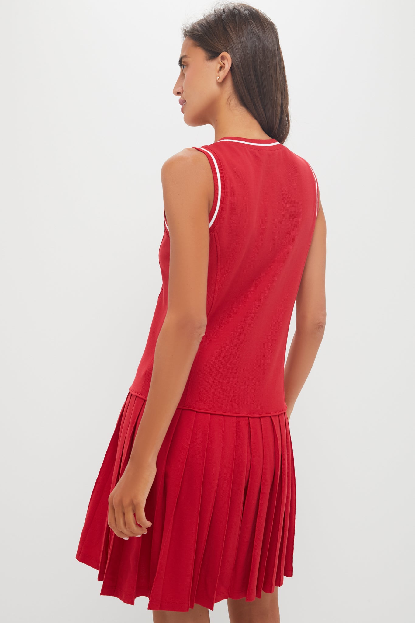 Red Pique Kember Walking Dress