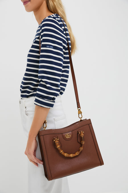Gucci Brown Diana Bamboo Handle Tote