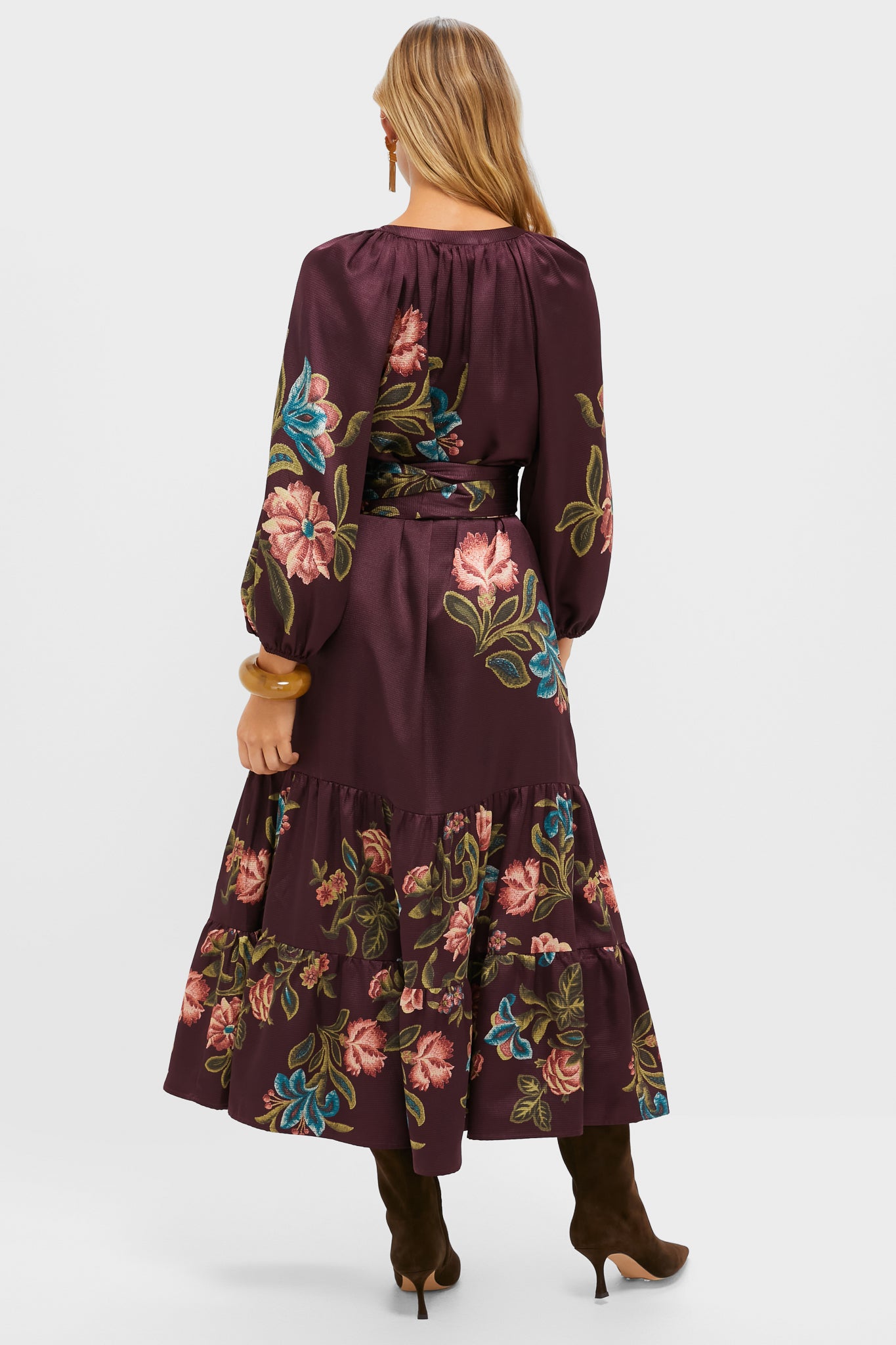 Winetasting Dianthus Jacquard Lyles Dress