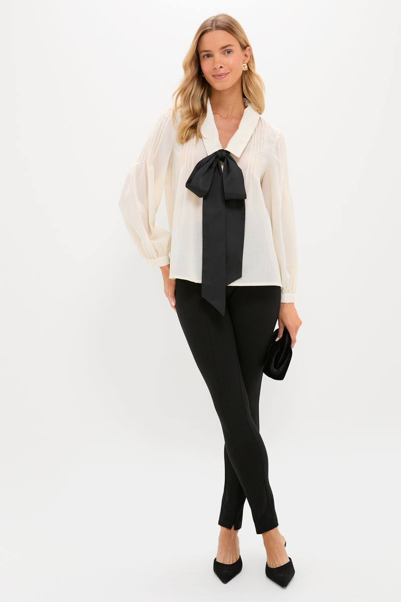 Sheer Bow Bessie Blouse
