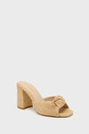 Natural Raffia Blake Heels