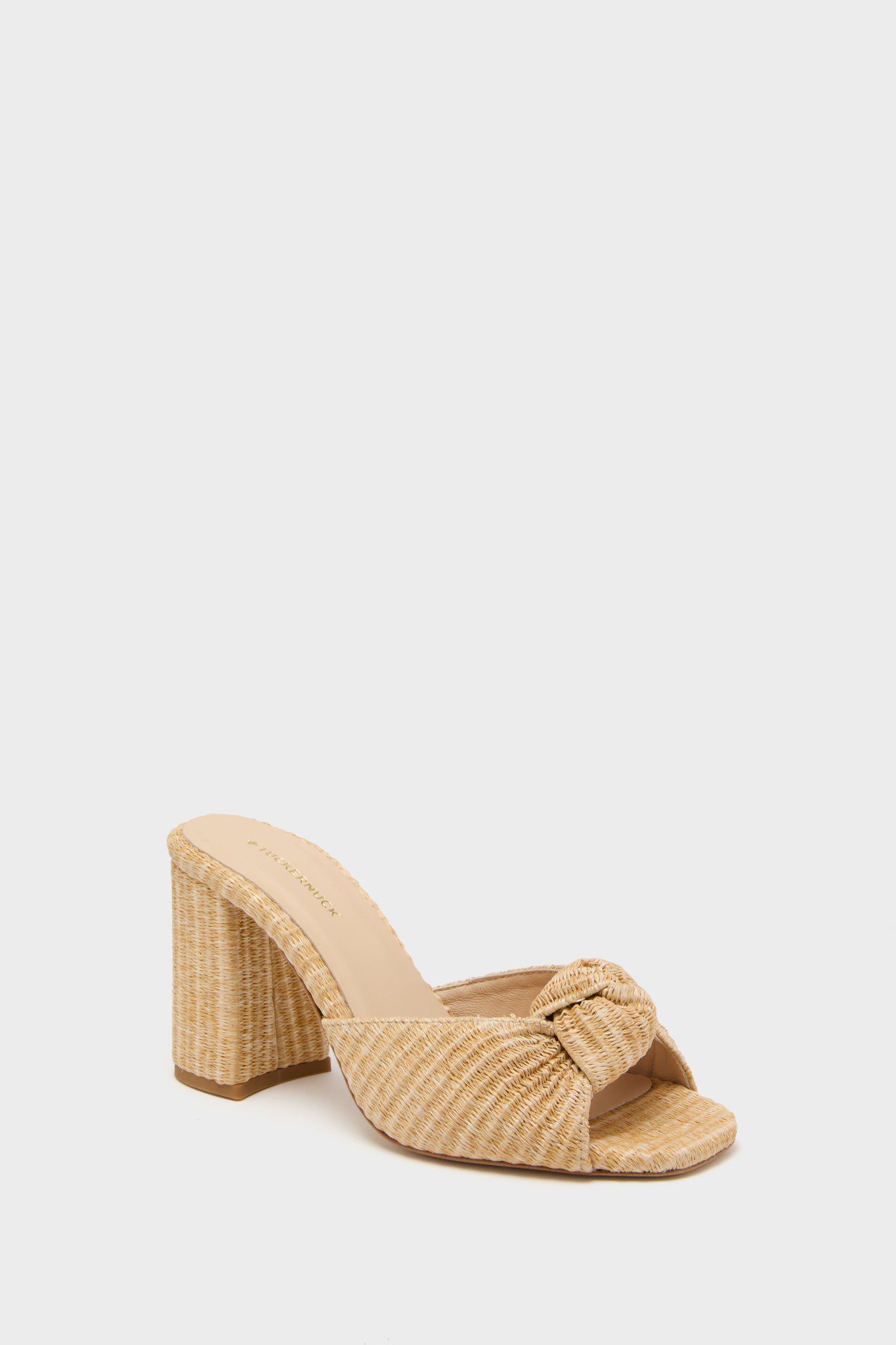 Natural Raffia Blake Heels