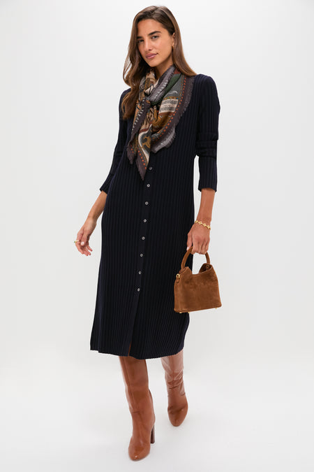 Navy Callum Sweater Dress