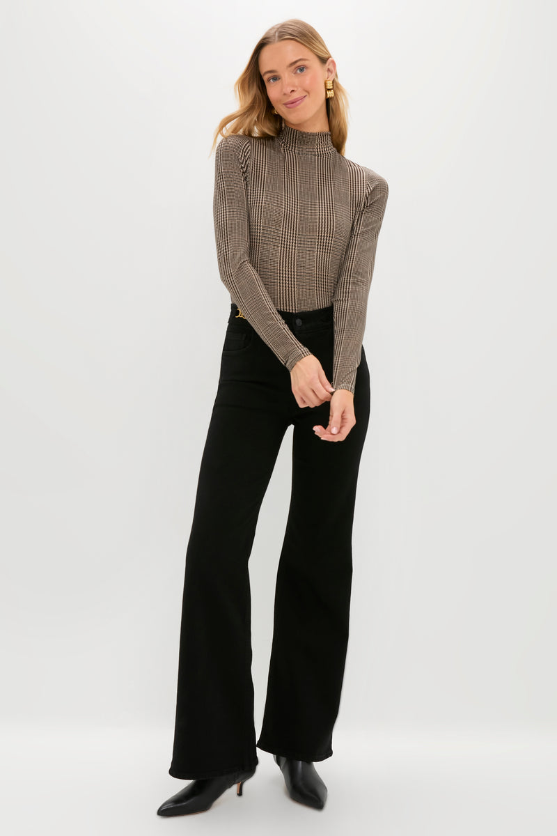 Rich Black Kimberly Flare with Horsebit