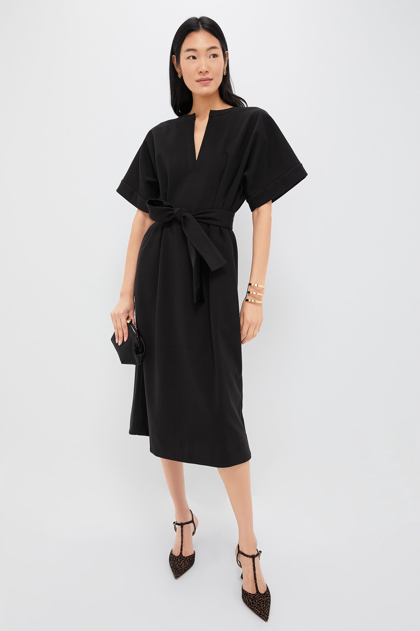 Black Double Face Flannel Gianna Dress | Tuckernuck