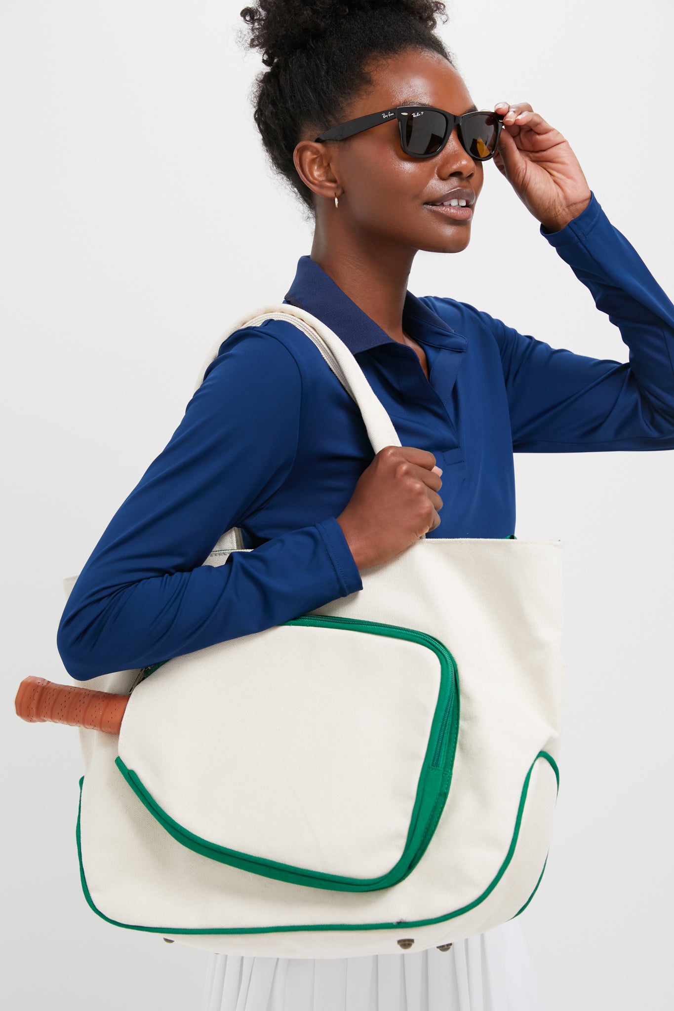 Green and White Pickleball Bag