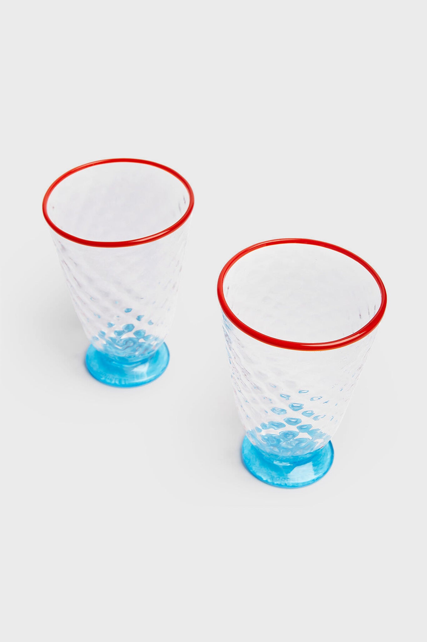 Blue Quilted Glasses Set of 2