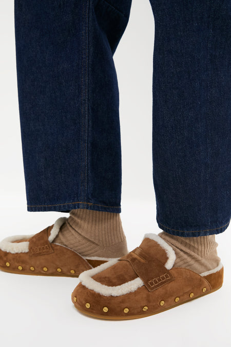 Hazelwood and Ecru Fenix Slippers