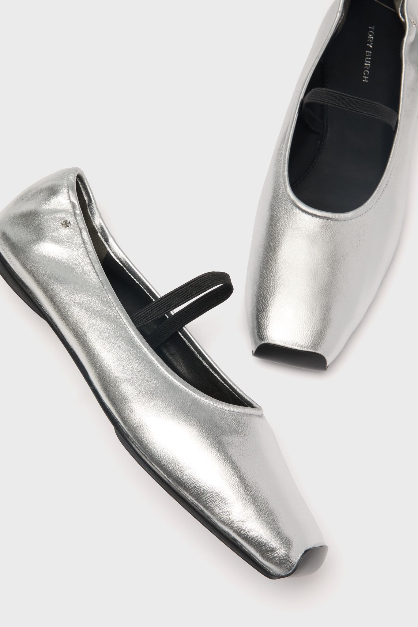 Tory Burch Silver Runway Ballet
