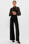 Noir Soraya Lace Neck-Tie Blouse