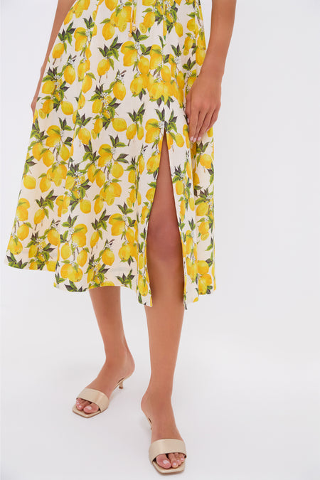 Lemon Blanca Midi Dress