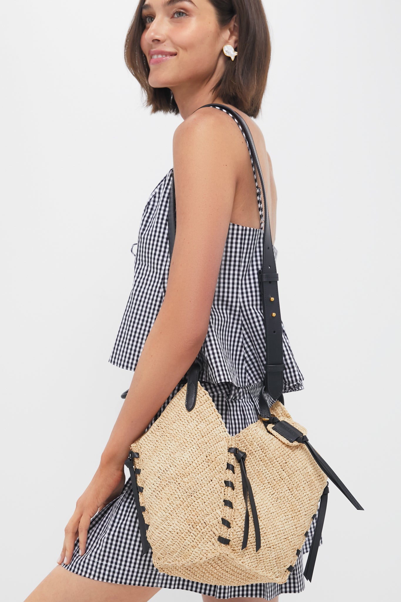 Natural and Black Tampa Mini Bag