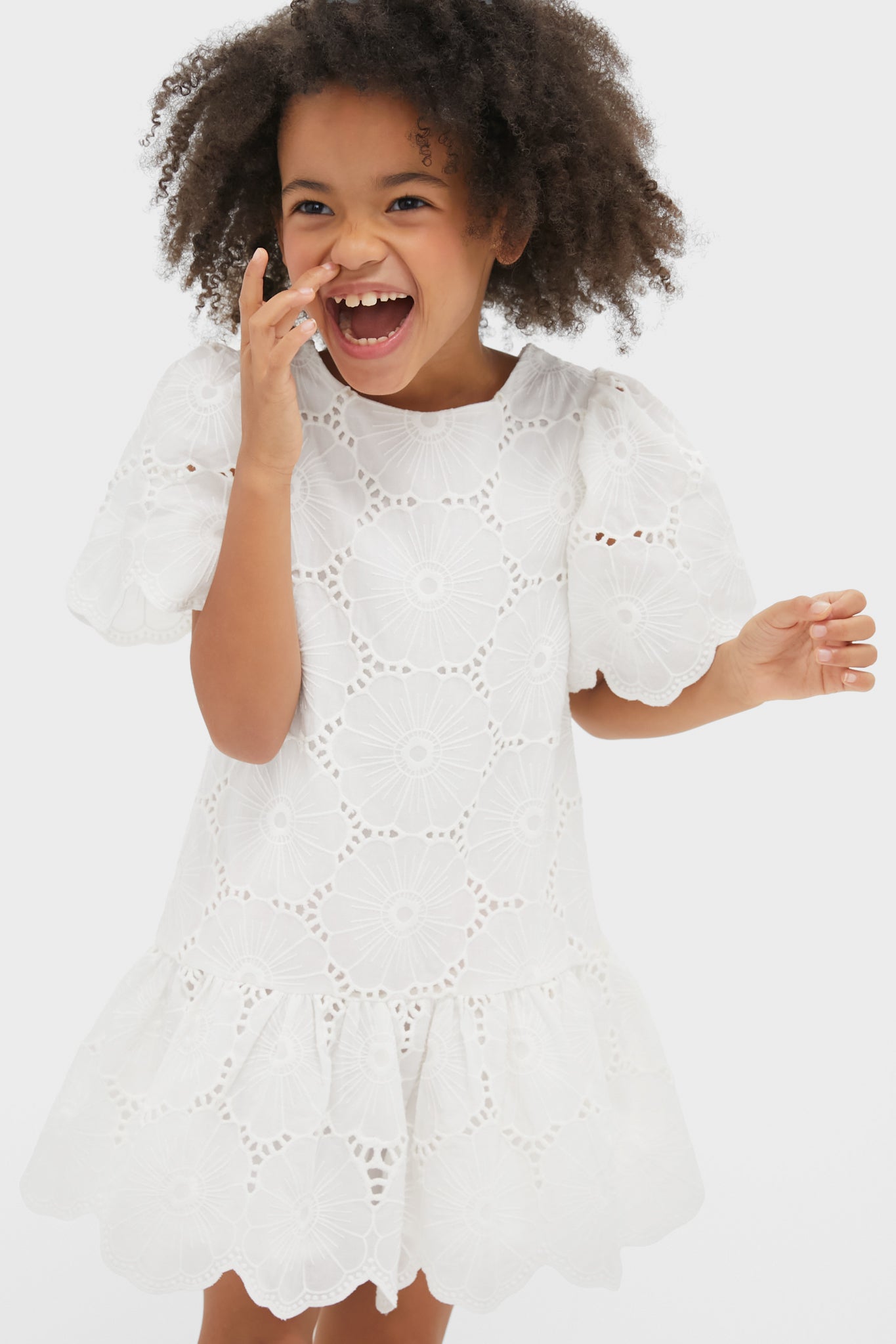 White Eyelet Dress