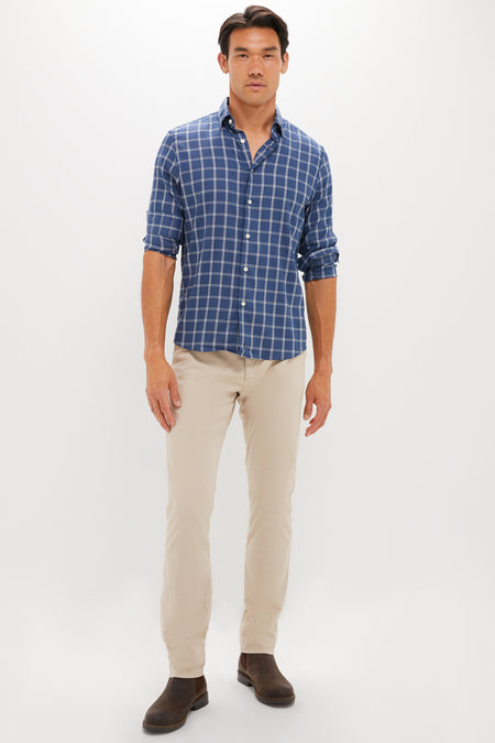 Midnight Cloud Plaid Movement Monterrey Shirt