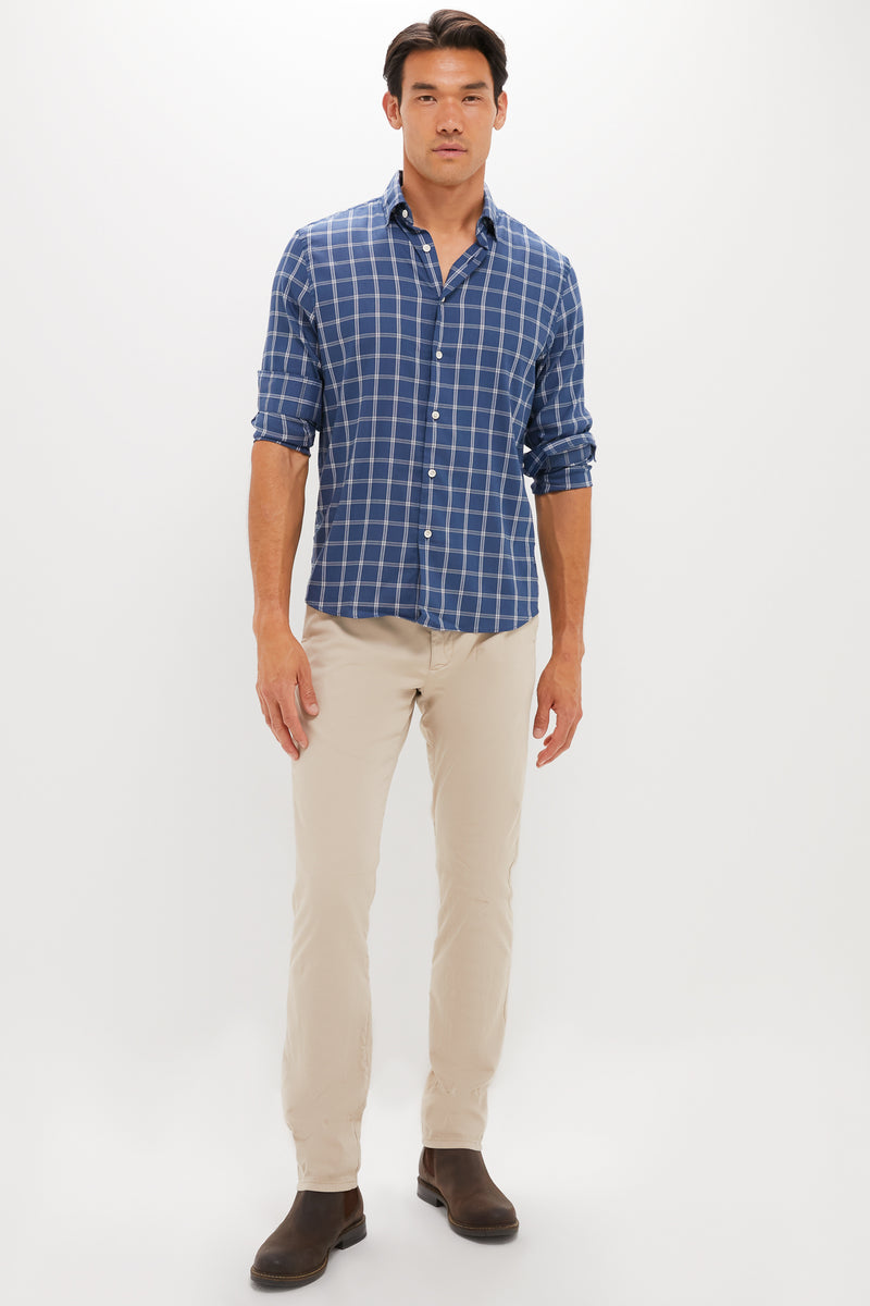 Midnight Cloud Plaid Movement Monterrey Shirt