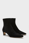 Black Suede Wally Ankle Boot