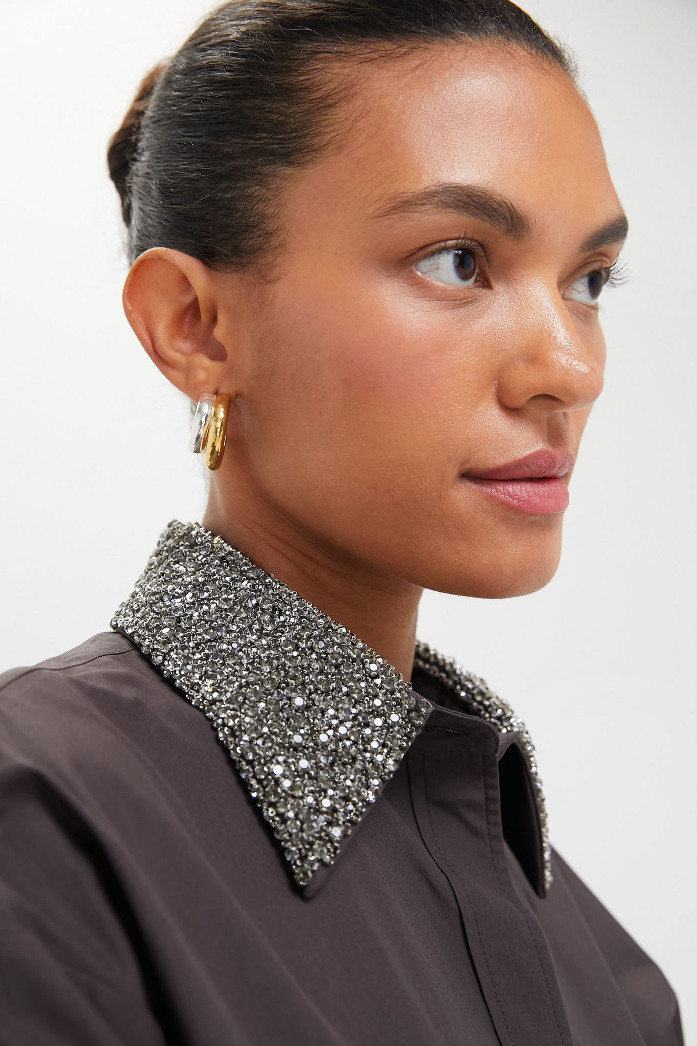 Fudge Little Big Joe with Crystal Collar Shirt | TWP