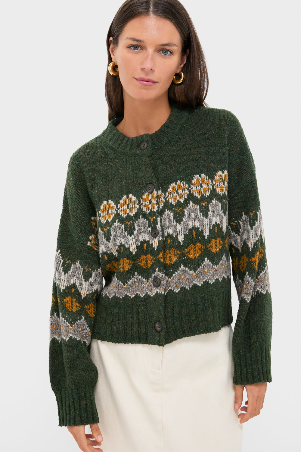 Dark Forest Fairisle Cammie Sweater