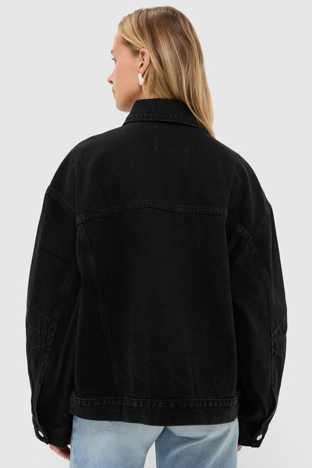 Vintage Black Sia Denim Jacket