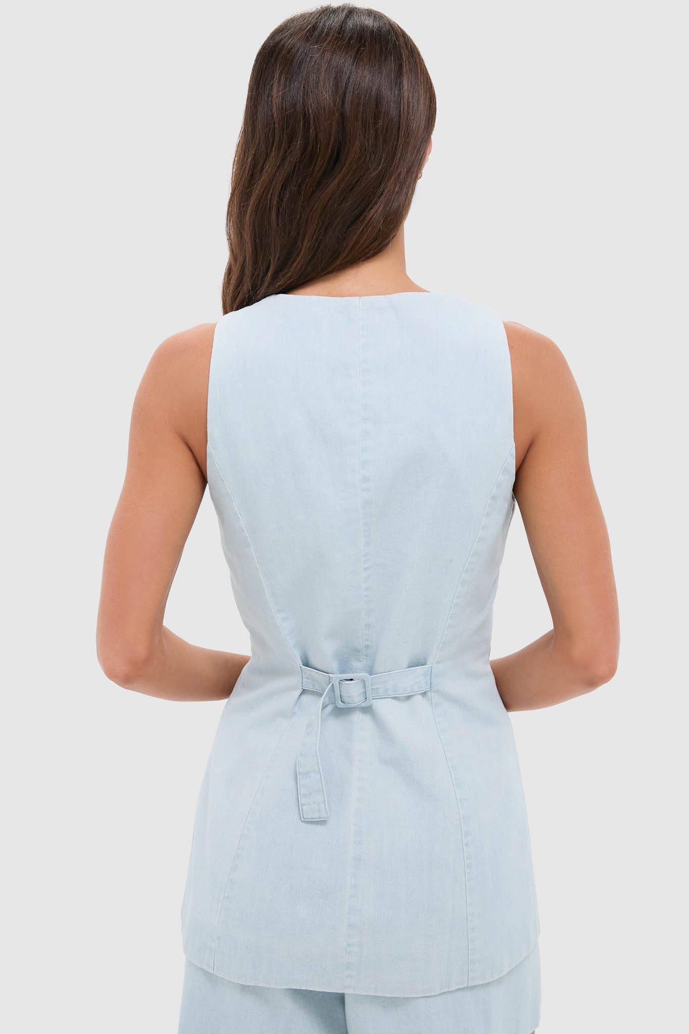 Light Wash Denim Brett Vest