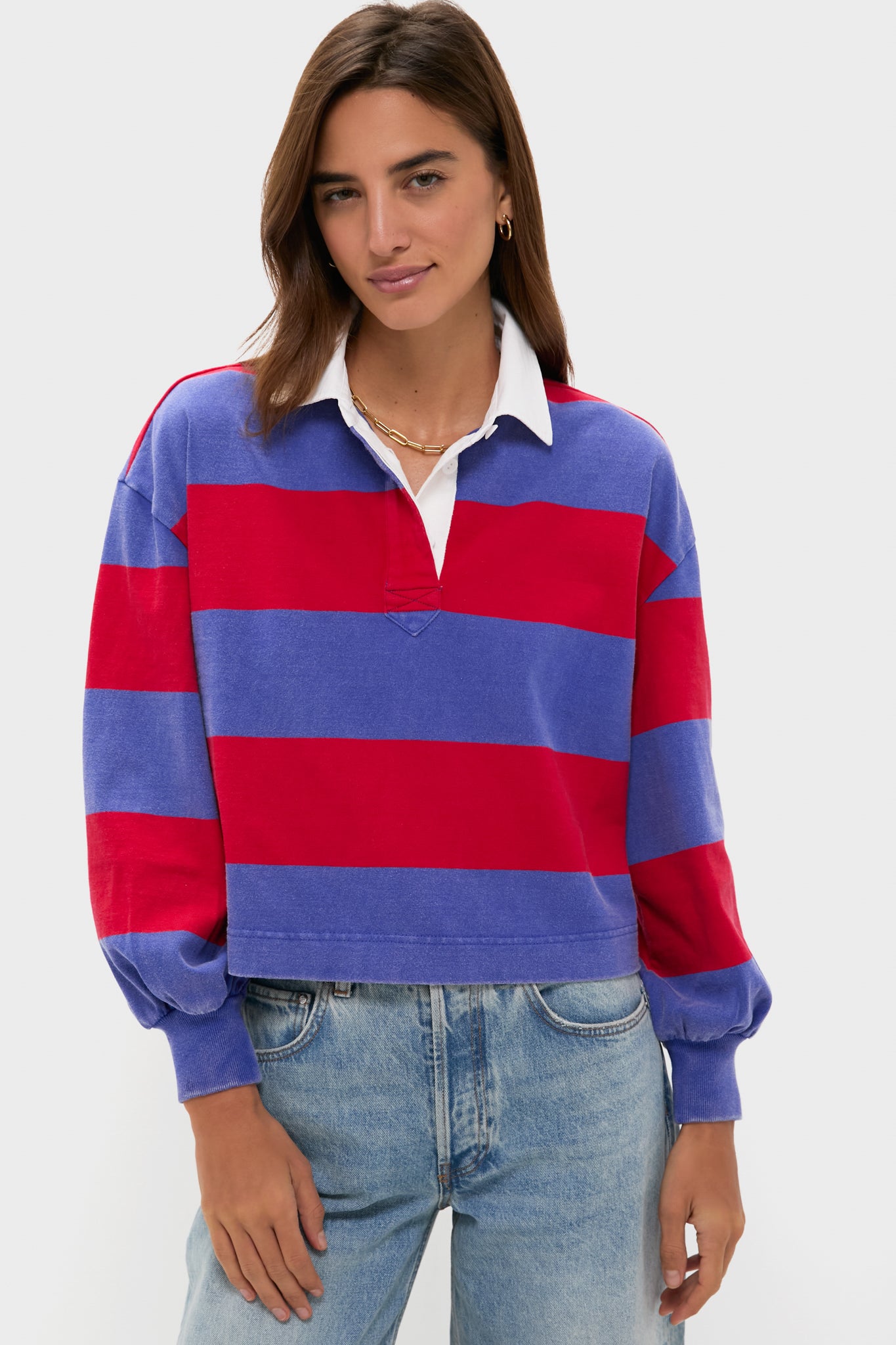 Gameday Red and Blue Swiftie Rugby Polo | Tuckernuck