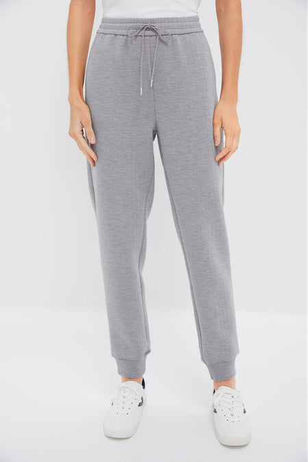 Gray Herringbone Becker Joggers