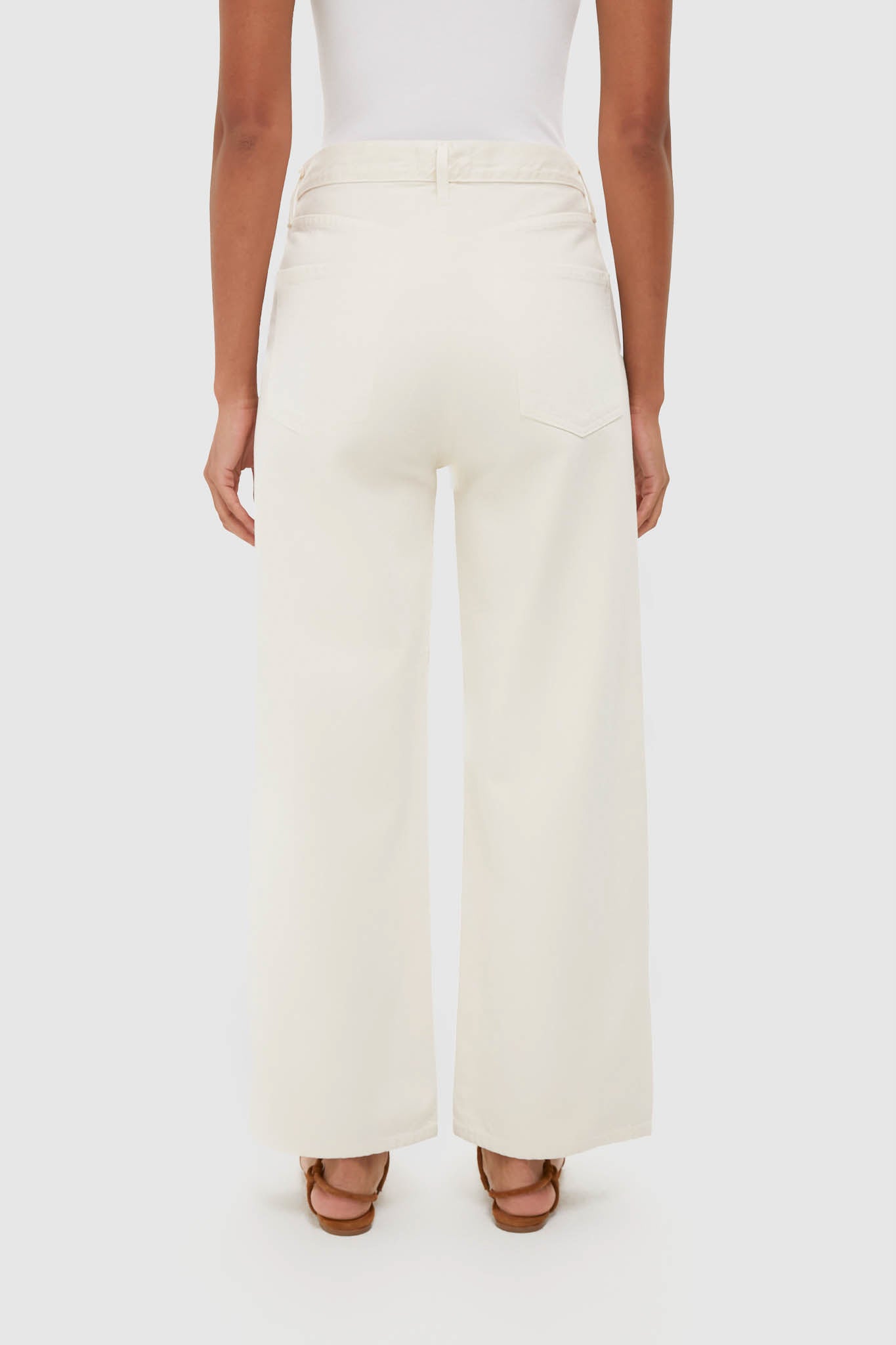 Brown Rice High Rise Wide Leg Ren Jean