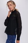 Black Lace Rosalee Blouse