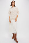 Cream Talulah Feather Sweater