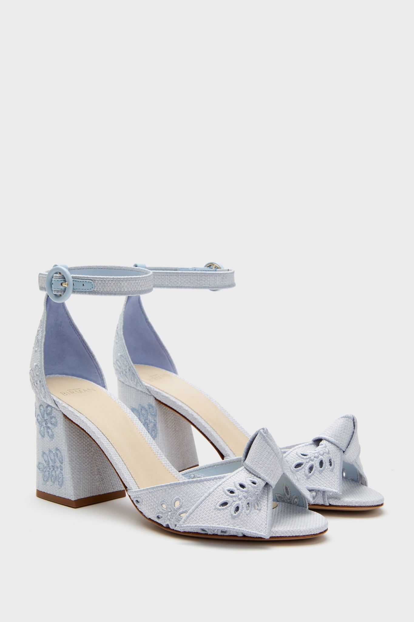 Serene Blue Maxi Clarita Embroidery 75 Heels