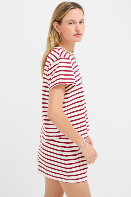 Red Stripe Parker Classic Tee